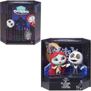 Disney Doorables NEW Grand Entrance 3-inch Collectible Mickey Mouse 2-piece Set, Officially Licensed Kids Toys for Ages 5 Up, Amazon Exclusive(Jack Skellington and Sally)