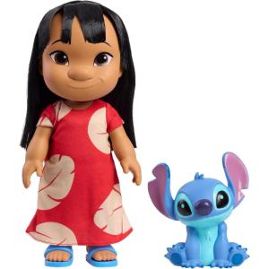 Disney Lilo & Stitch 14-inch Poseable Lilo Doll with 5-inch Stitch Figure, Collectible Toys, Toy for Fans, Girls, Kids, Ages 3 and Up by Just Play