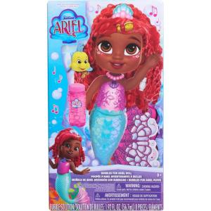 Just Play Disney Junior Bubbles Fun Ariel Doll and Accessories Amazon Exclusive, 8-Pieces, Kids Toys for Ages 3 Up(Medium)