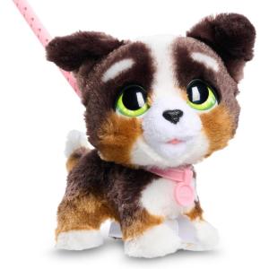 furReal Walk-A-Lots Bernedoodle Interactive Toy, 8-inch Walking Plush Puppy with Sounds, Faux Fur, Kids Toys for Ages 4 Up by Just Play