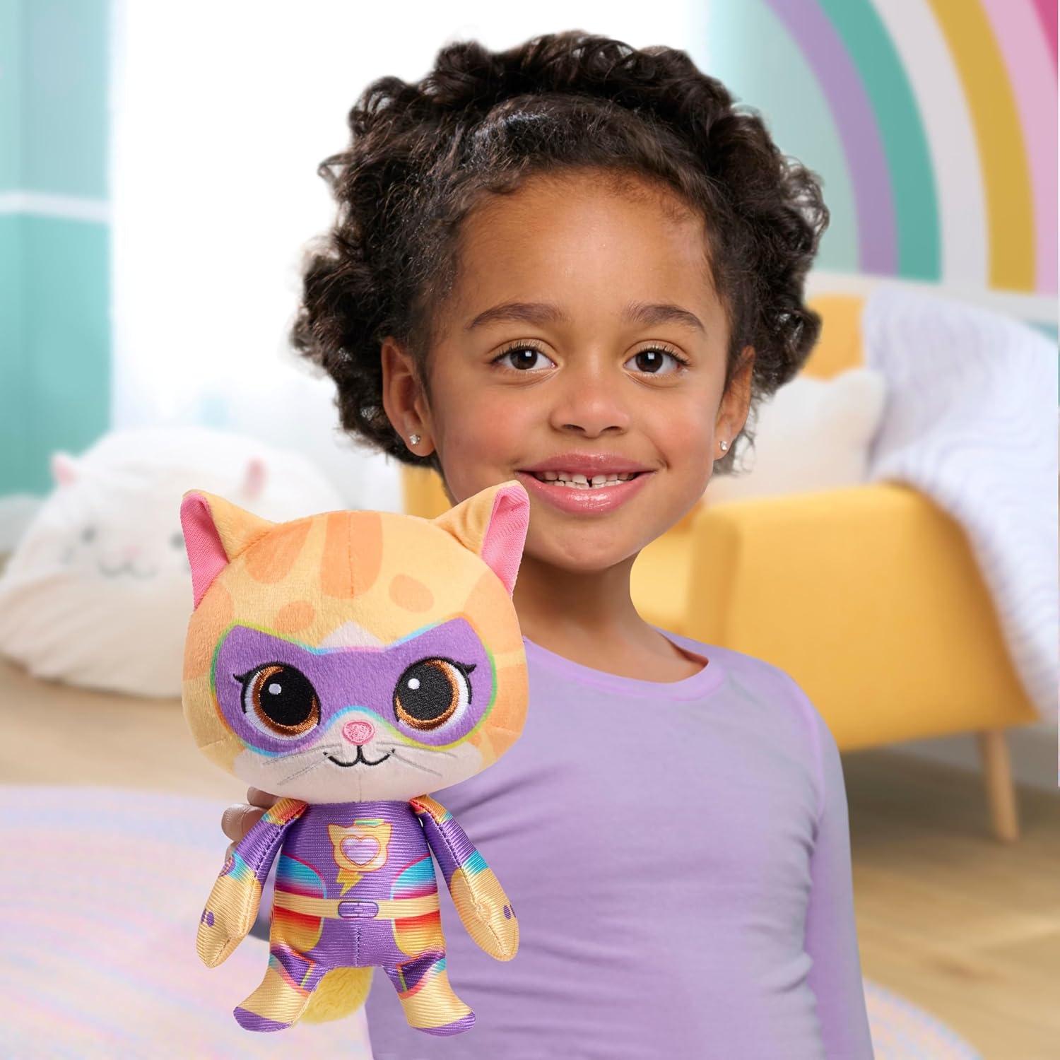 imageDisney Junior SuperKitties SuPurr Charged 7inch Small Sparks Plush Stuffed Animal Sparks Kitten Kids Toys for Ages 2 Up by Just Play