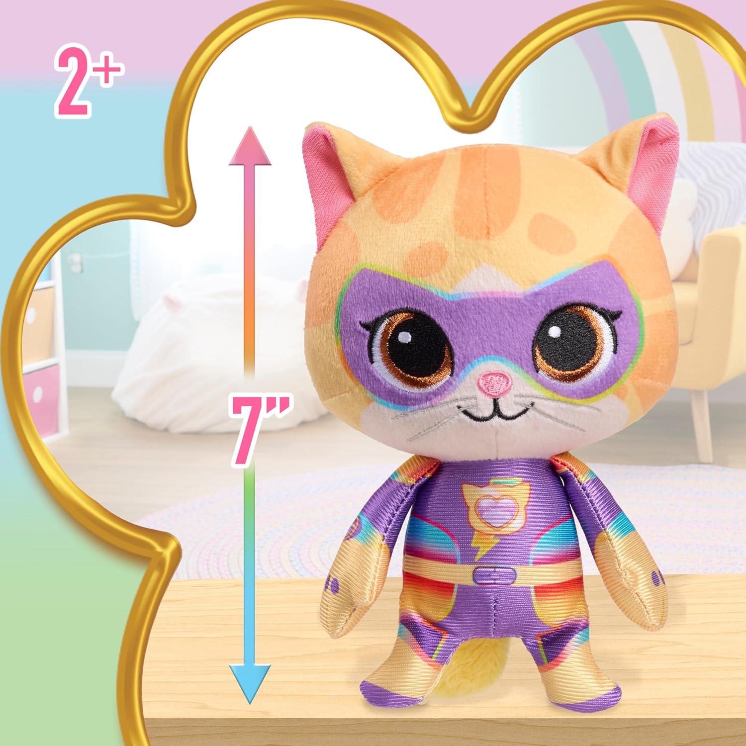 imageDisney Junior SuperKitties SuPurr Charged 7inch Small Sparks Plush Stuffed Animal Sparks Kitten Kids Toys for Ages 2 Up by Just Play