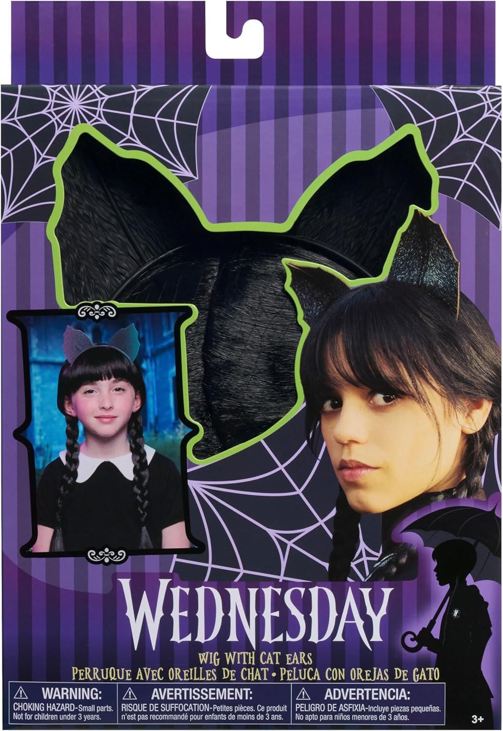 imageWednesday Wig and Headband 2Pieces Dress Up and Pretend Play Kids Toys for Ages 3 Up by Just Play