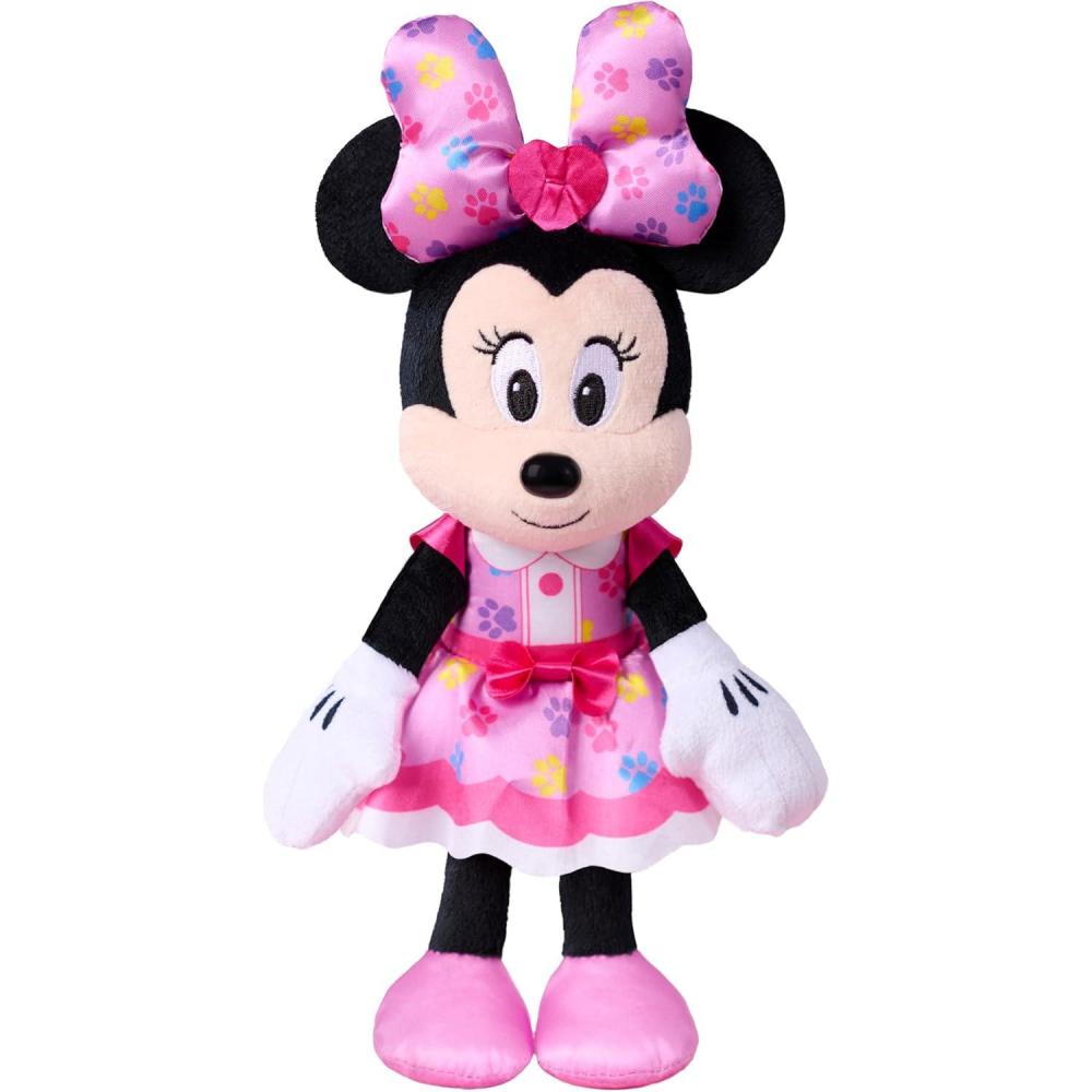 imageDisney Jr Minnie Mouse Small Plush 10 inch Pet Hotel Minnie Plush Holiday Stocking Stuffers Gifts Presents Ages 2 and Up