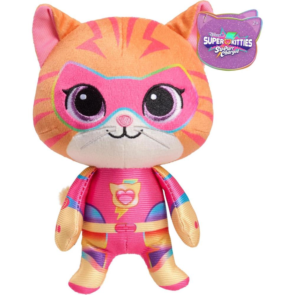 imageDisney Junior SuperKitties SuPurr Charged 7inch Small Ginny Plush Stuffed Animal Ginny Kitten Kids Toys for Ages 2 Up by Just Play