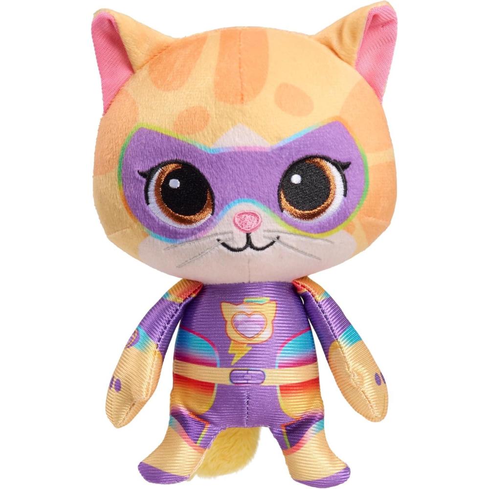 imageDisney Junior SuperKitties SuPurr Charged 7inch Small Sparks Plush Stuffed Animal Sparks Kitten Kids Toys for Ages 2 Up by Just Play