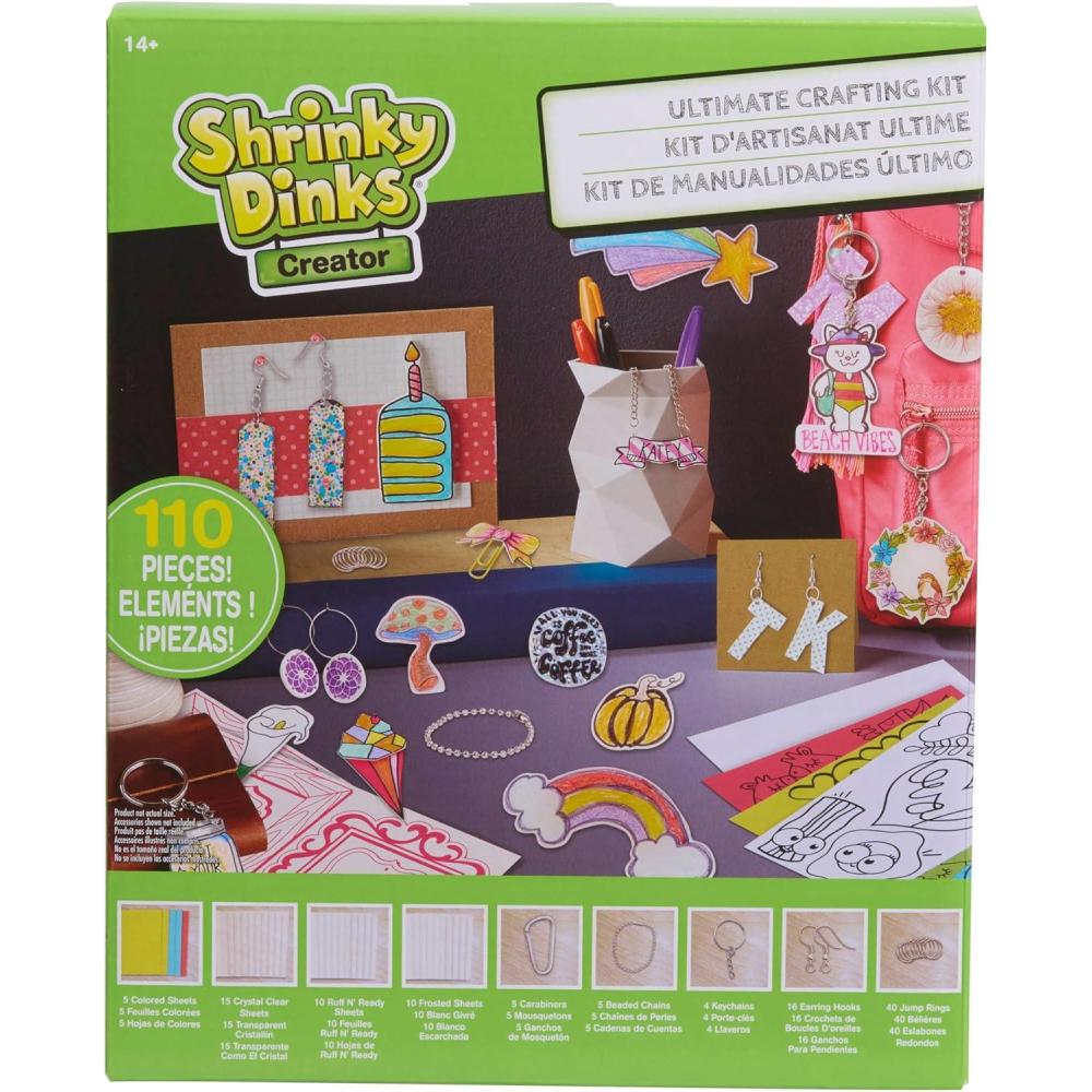 imageShrinky Dinks Ultimate Crafting Kit Kids Toys for Ages 14 Up Amazon Exclusive by Just Play