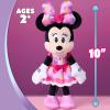 Disney Jr. Minnie Mouse Small Plush, 10 inch Pet Hotel Minnie Plush, Holiday Stocking Stuffers, Gifts, Presents, Ages 2 and Up