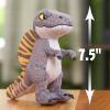 JURASSIC WORLD Rebirth Small Plush Spinosaurus, 7 Inch Tall Stuffed Dinosaur, Ages 3 and up