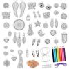Just Play Shrinky Dinks 68-piece Jewelry Kit, Includes Beads, Barrettes, Elastic String and Earring Hoops, Holiday Stocking Stuffers, Gifts, Presents, Kids Toys for Ages 5 Up