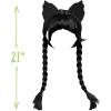 Wednesday Wig and Headband, 2-Pieces, Dress Up and Pretend Play, Kids Toys for Ages 3 Up by Just Play