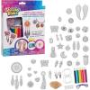 Just Play Shrinky Dinks 68-piece Jewelry Kit, Includes Beads, Barrettes, Elastic String and Earring Hoops, Holiday Stocking Stuffers, Gifts, Presents, Kids Toys for Ages 5 Up
