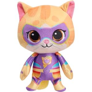Disney Junior SuperKitties Su-Purr Charged 7-inch Small Sparks Plush Stuffed Animal, Sparks, Kitten, Kids Toys for Ages 2 Up by Just Play