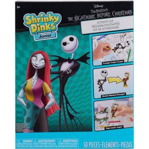 Shrinky Dinks Junior Disney Tim Burton’s The Nightmare Before Christmas Activity Kit, 50-Pieces, Holiday Stocking Stuffers, Gifts, Presents, Kids Toys for Ages 5 Up by Just Play