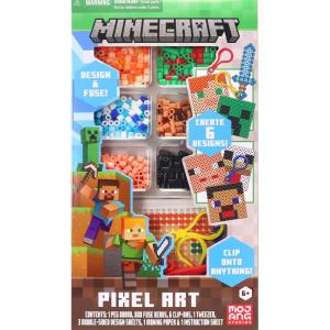 TMNT Pixel Creations Bead Kit Teenage Mutant Ninja Turtles Craft Set with 2500 Beads, Pegboards & Templates Ideal for Birthday Gifts & Screen-Free Play DIY Art Activity for Kids Ages 6+(Minecraft Pixel)