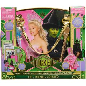 Universal Wicked Activity Tote – Kids Arts & Crafts Set with Fabric Characters, Stickers, Crown & Dress-Up Activities, Portable Craft Kit Ages 3+