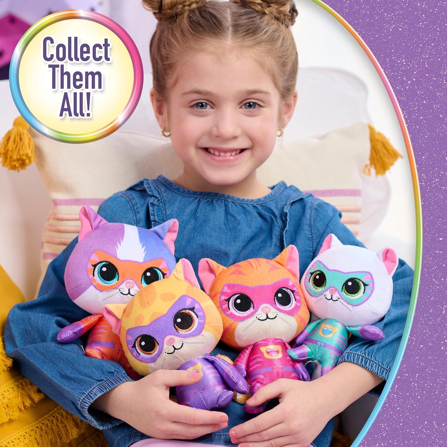 imageDisney Jr SuperKitties Small 8inch Plush Sparks Stuffed Animal SuPurr Wild Outfit Kitten Toy for Fans Girls Kids Holiday Stocking Stuffers Gifts Presents Ages 2 and Up by Just Play