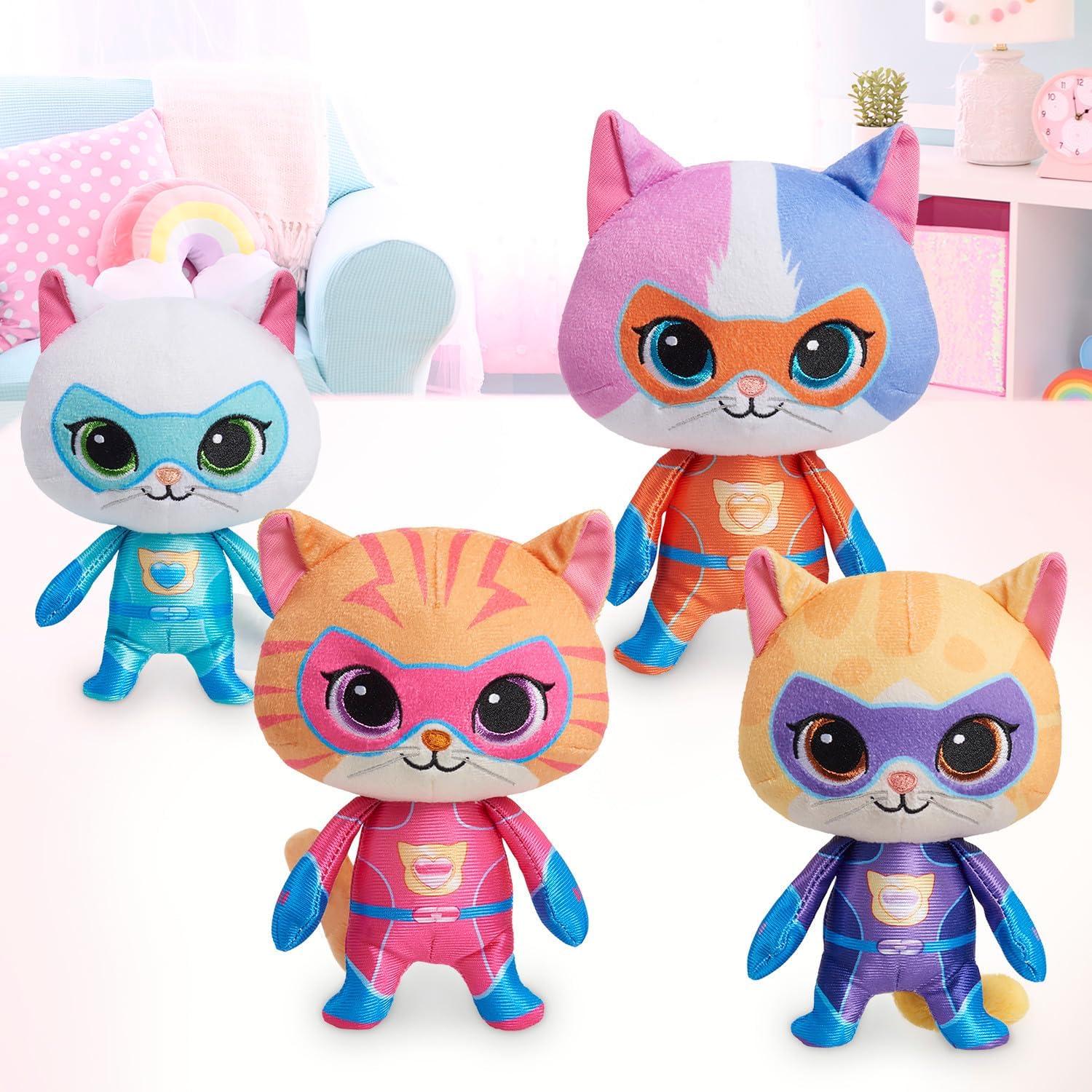 imageDisney Junior SuperKitties 65inch Small Plush Stuffed Animal Bitsy Kitten Kids Toys for Ages 2 Up by Just Play