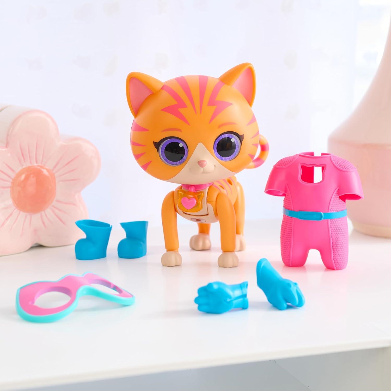 imageDisney Junior SuperKitties CatTastic Transforming Ginny Lights and Sounds Figure Kids Toys for Ages 3 Up by Just Play