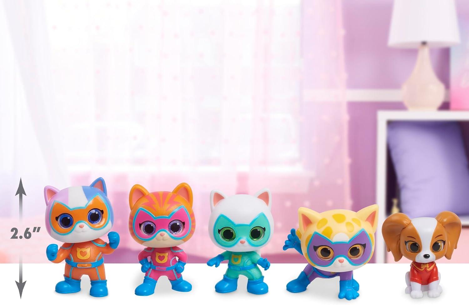 imageDisney Junior SuperKitties Hero Squad 5Piece Figure Set Kids Toys for Ages 3 Up by Just PlayModern