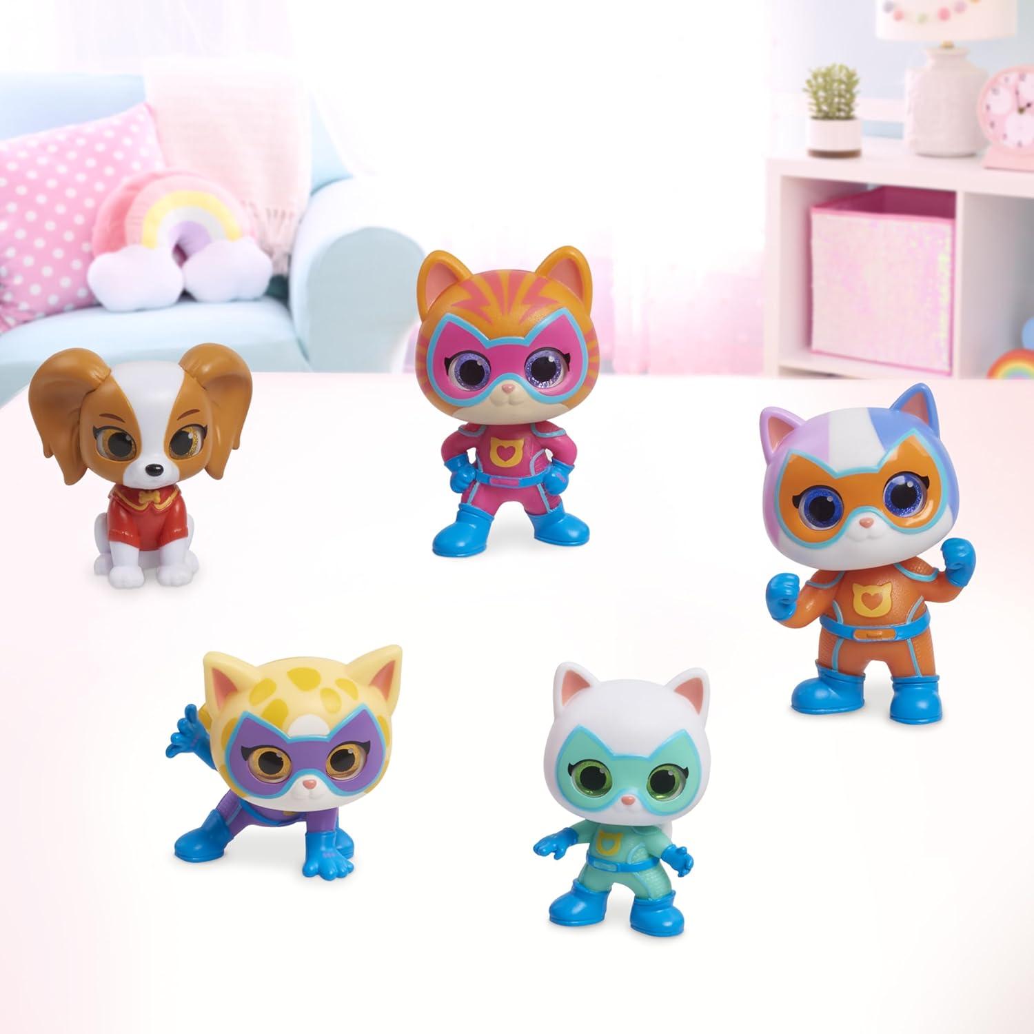 imageDisney Junior SuperKitties Hero Squad 5Piece Figure Set Kids Toys for Ages 3 Up by Just PlayModern