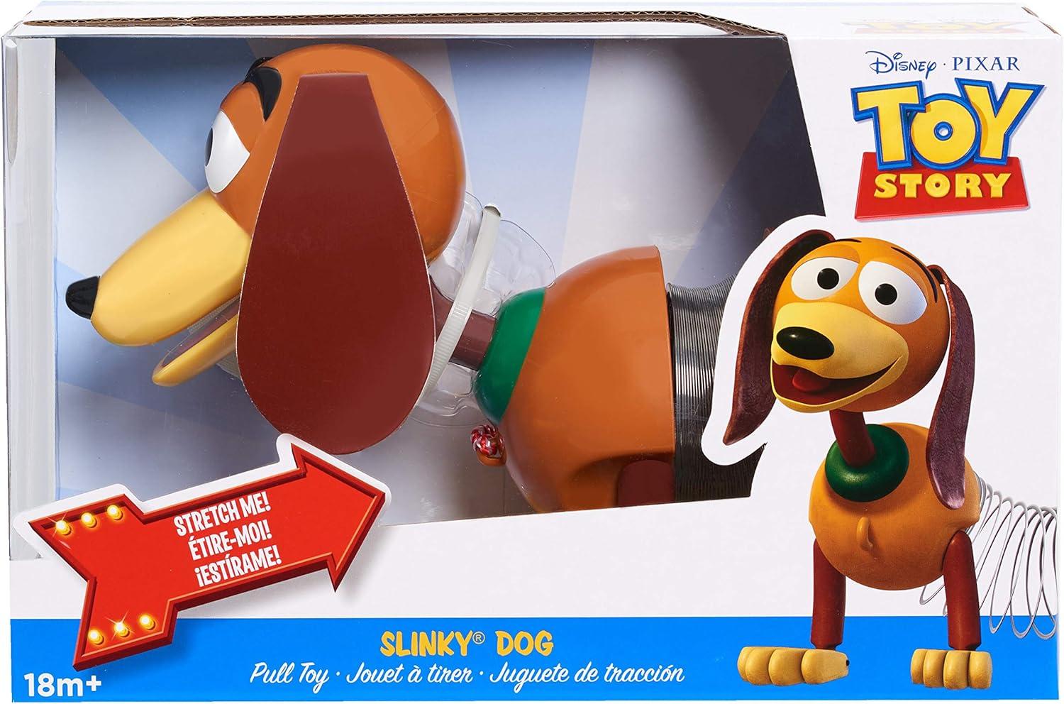 imageDisneyPixars Toy Story Slinky Dog Pull Toy Walking Spring Toy for Boys and Girls Kids Toys for Ages 18 Month by Just Play