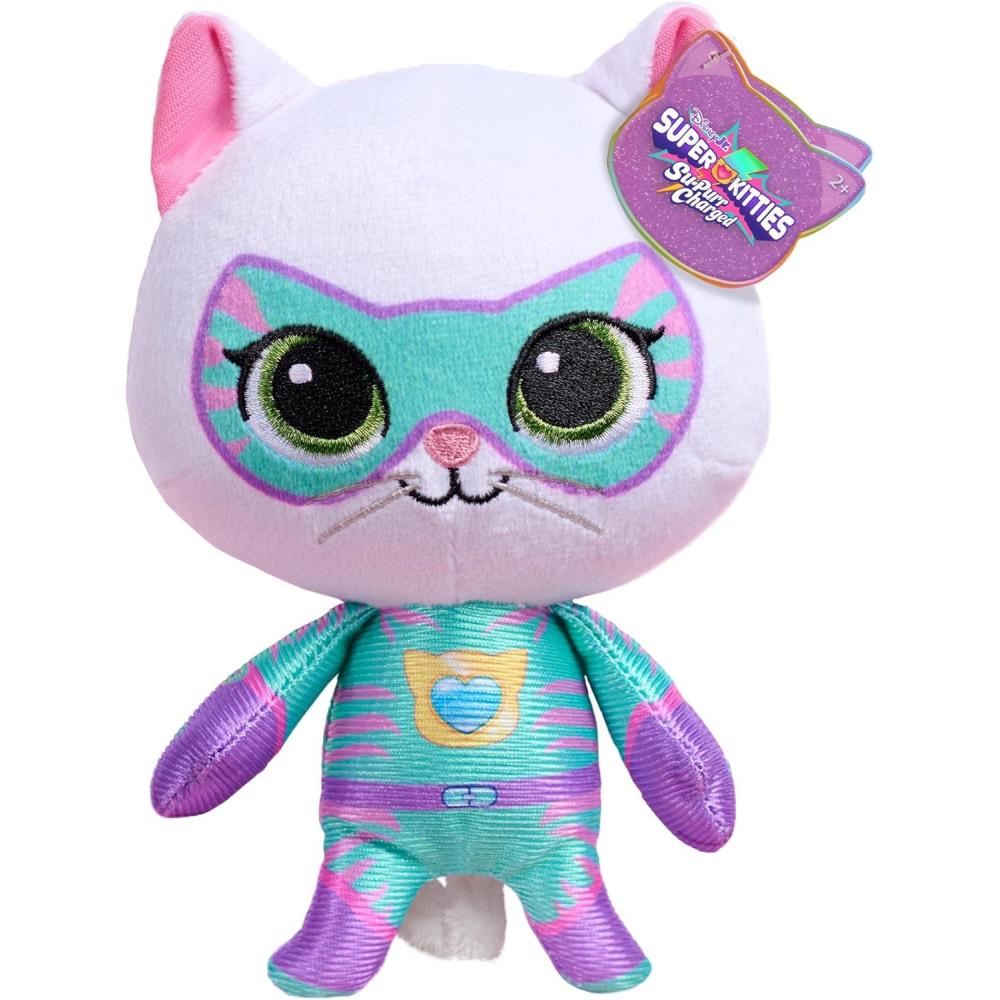 imageDisney Jr SuperKitties Small 65inch Plush Bitsy Stuffed Animal SuPurr Wild Outfit Kitten Toy for Fans Girls Kids Ages 2 and Up by Just Play