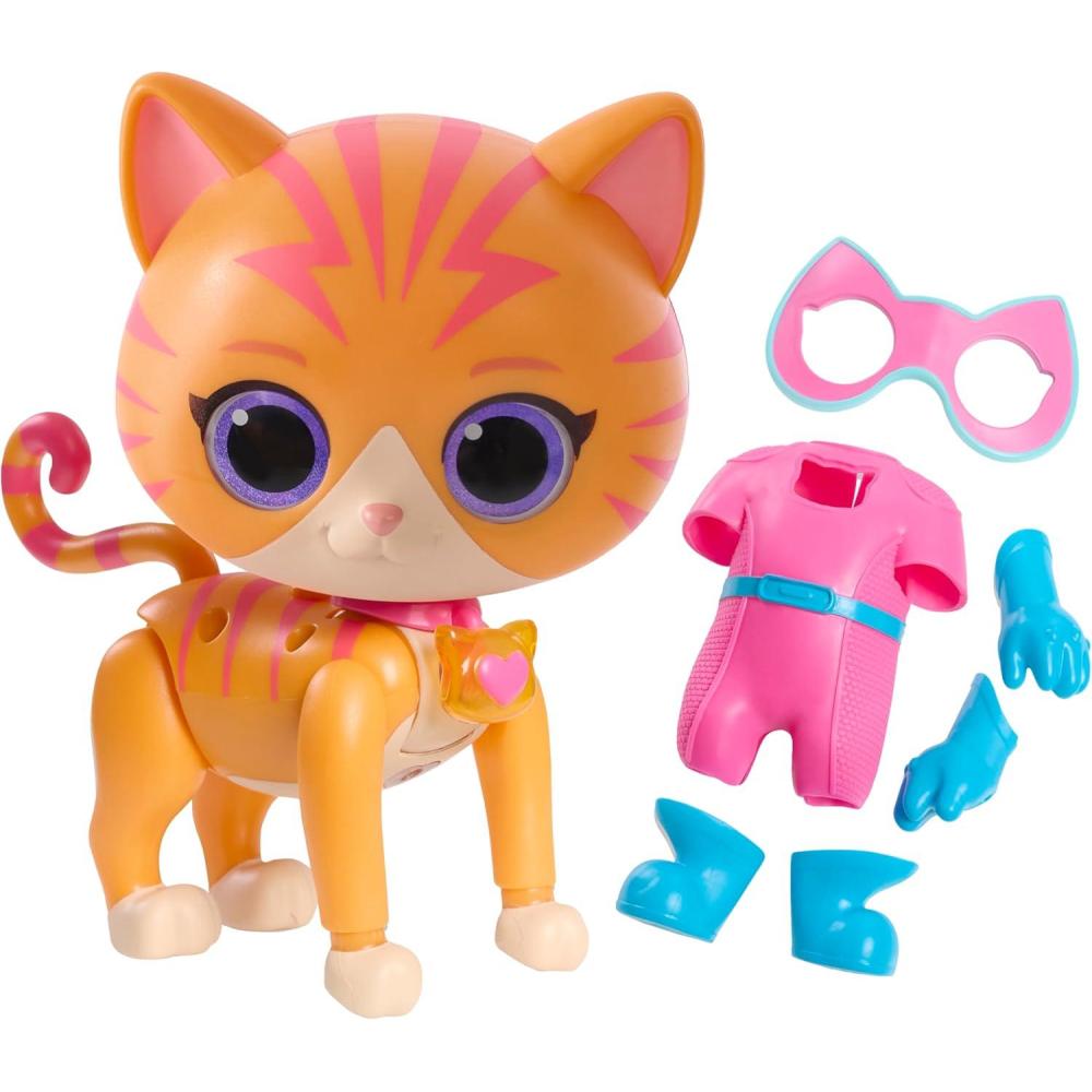 imageDisney Junior SuperKitties CatTastic Transforming Ginny Lights and Sounds Figure Kids Toys for Ages 3 Up by Just Play