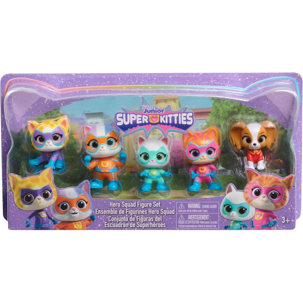 imageDisney Junior SuperKitties Hero Squad 5Piece Figure Set Kids Toys for Ages 3 Up by Just PlayModern