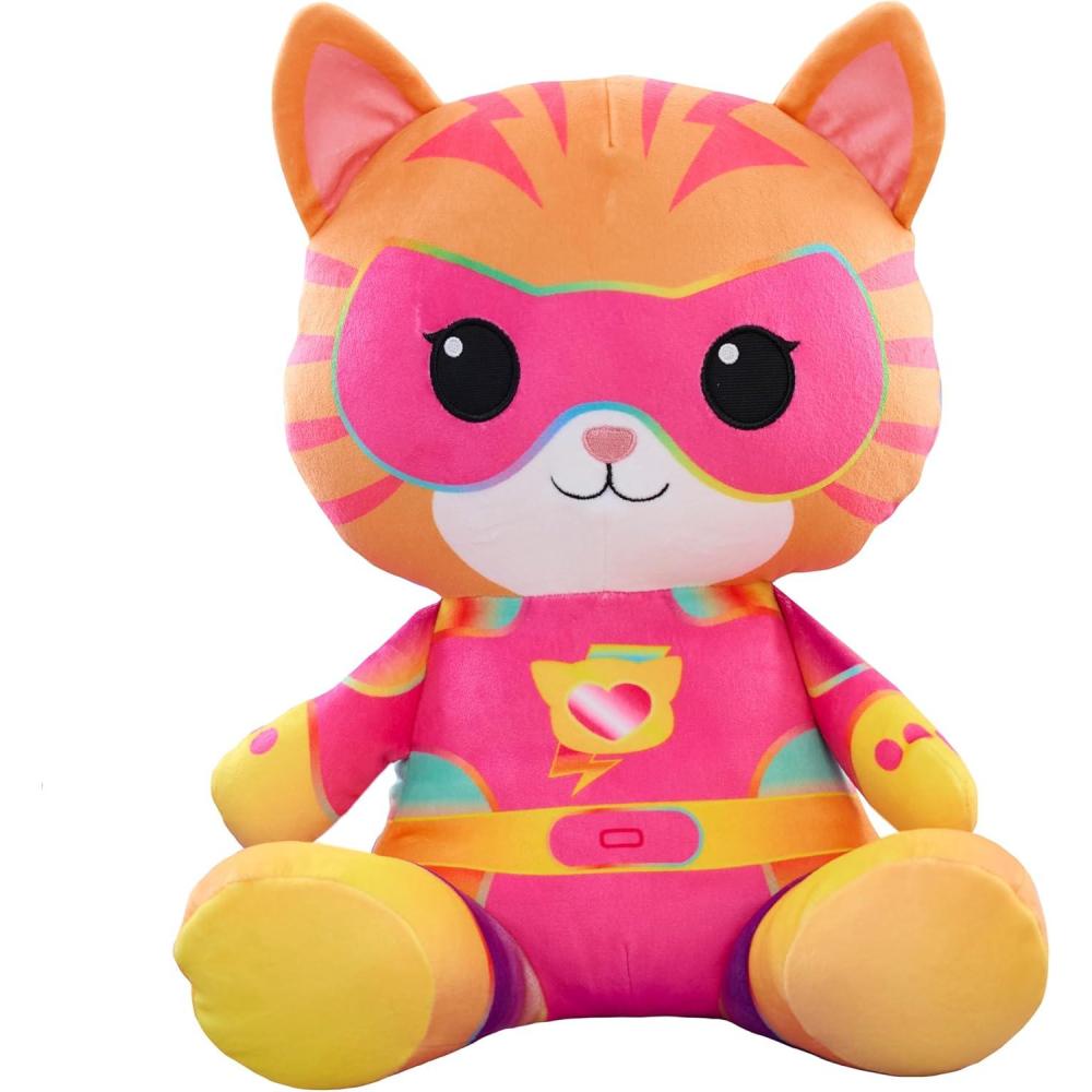 imageDisney Junior SuperKitties SuPurr Charged Ginny Weighted Plush Kids Toys for Ages 3 Up by Just Play