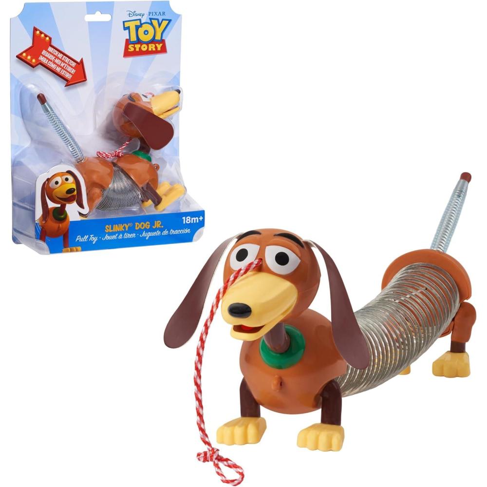 imageDisney and Pixar Toy Story Slinky Dog Jr Pull Toy Toys for 3 Year Old Girls and Boys Kids Toys for Ages 18 Month by Just Play