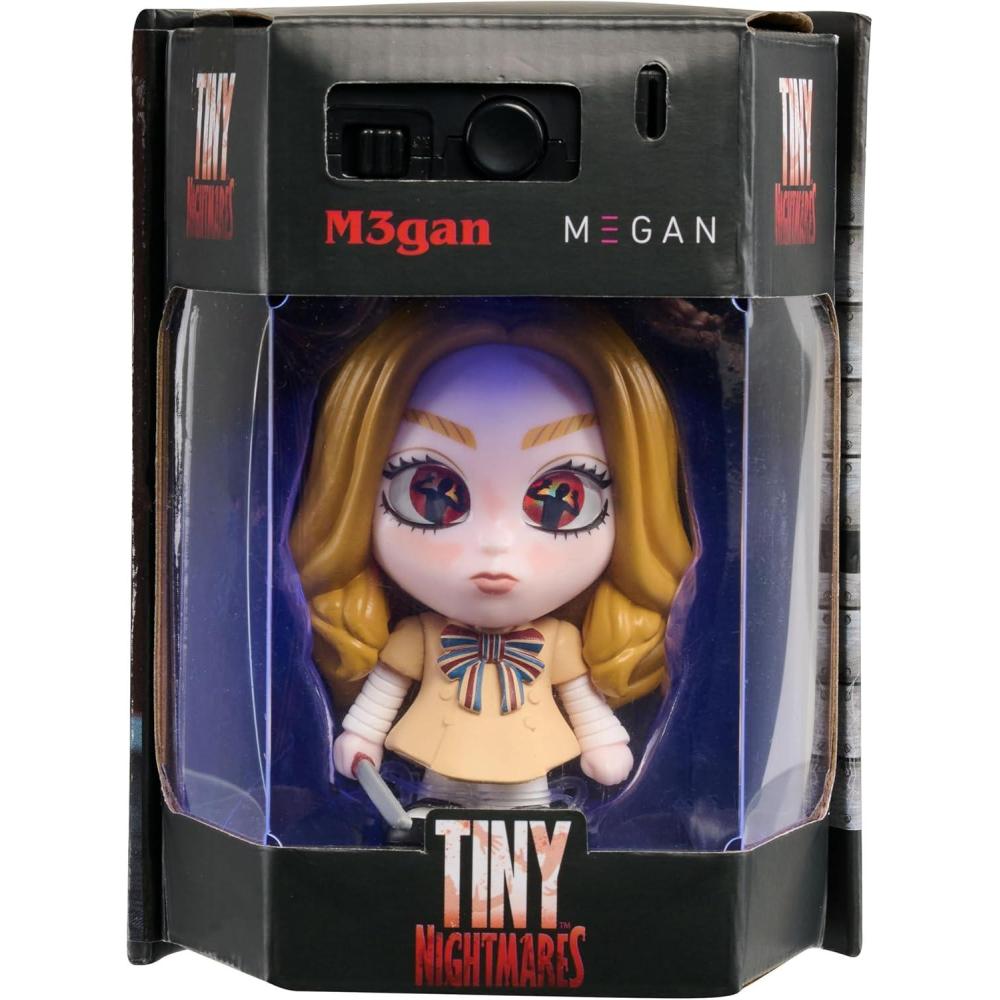 imageTiny Nightmares 3inch Black Light Edition Collectible M3GAN Figure Amazon Exclusive Toy for Fans Teenagers Adults Boys Girls Ages 14 and Up by Just Play
