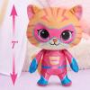 Disney Junior SuperKitties 7-inch Small Plush Stuffed Animal, Ginny, Kitten, Kids Toys for Ages 2 Up by Just Play