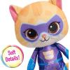 Disney Junior SuperKitties 7-inch Small Plush Stuffed Animal, Sparks, Kitten, Kids Toys for Ages 2 Up by Just Play