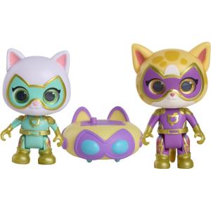 Disney Junior SuperKitties Su-Purr Charged Bitsy and Sparks Figure Set, Holiday Stocking Stuffers, Gifts, Presents, Kids Toys for Ages 3 Up by Just Play