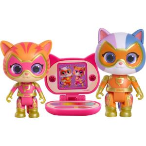 Disney Junior SuperKitties Su-Purr Charged Ginny and Buddy Figure Set, Holiday Stocking Stuffers, Gifts, Presents, Kids Toys for Ages 3 Up by Just Play