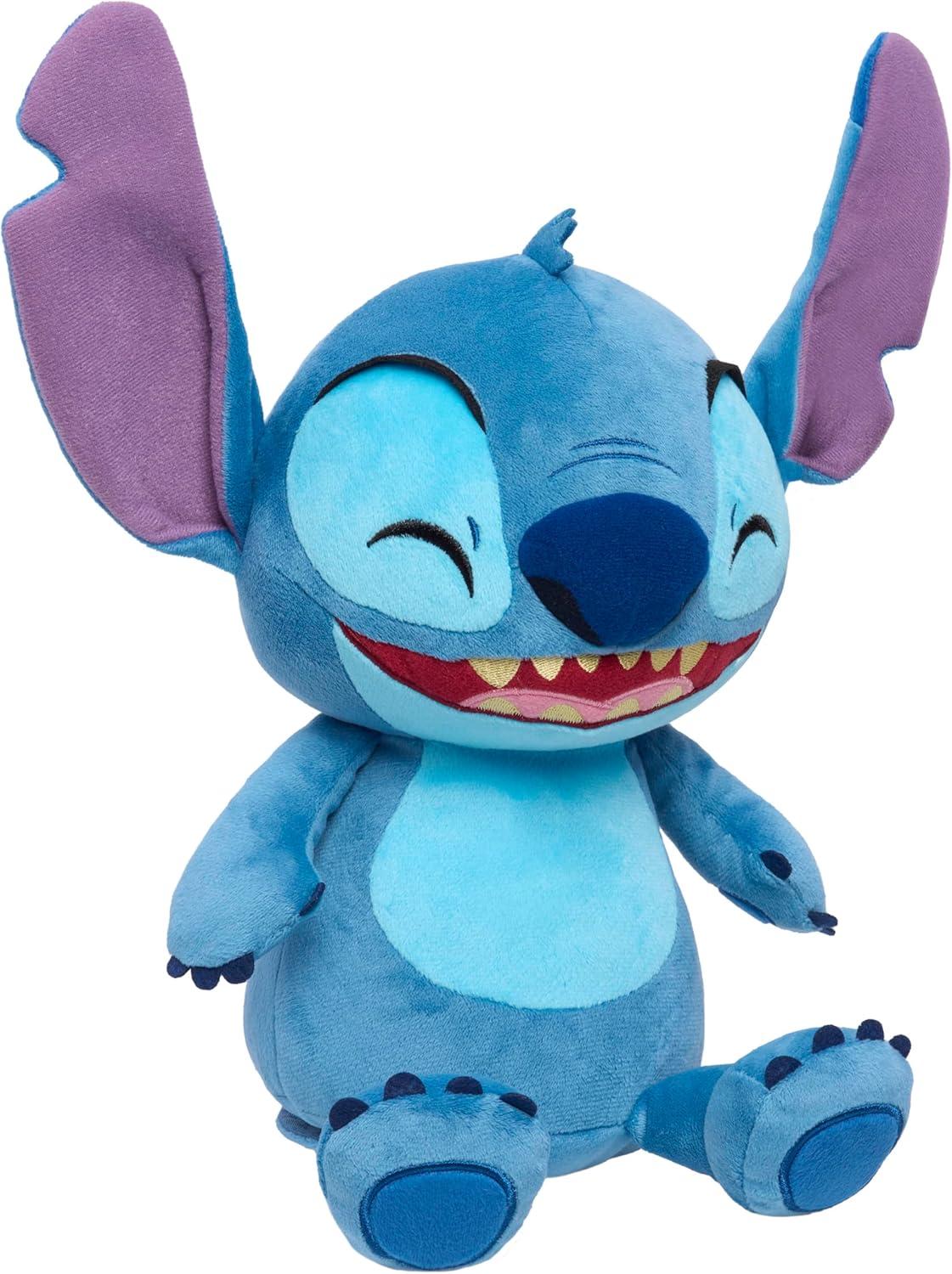imageDisney Stitch Crack Me Up Stitch 11inch Plush with Sounds and Motion Wiggles Giggles and Laughs Stuffed Animal Kids Toys for Ages 3 Up by Just Play