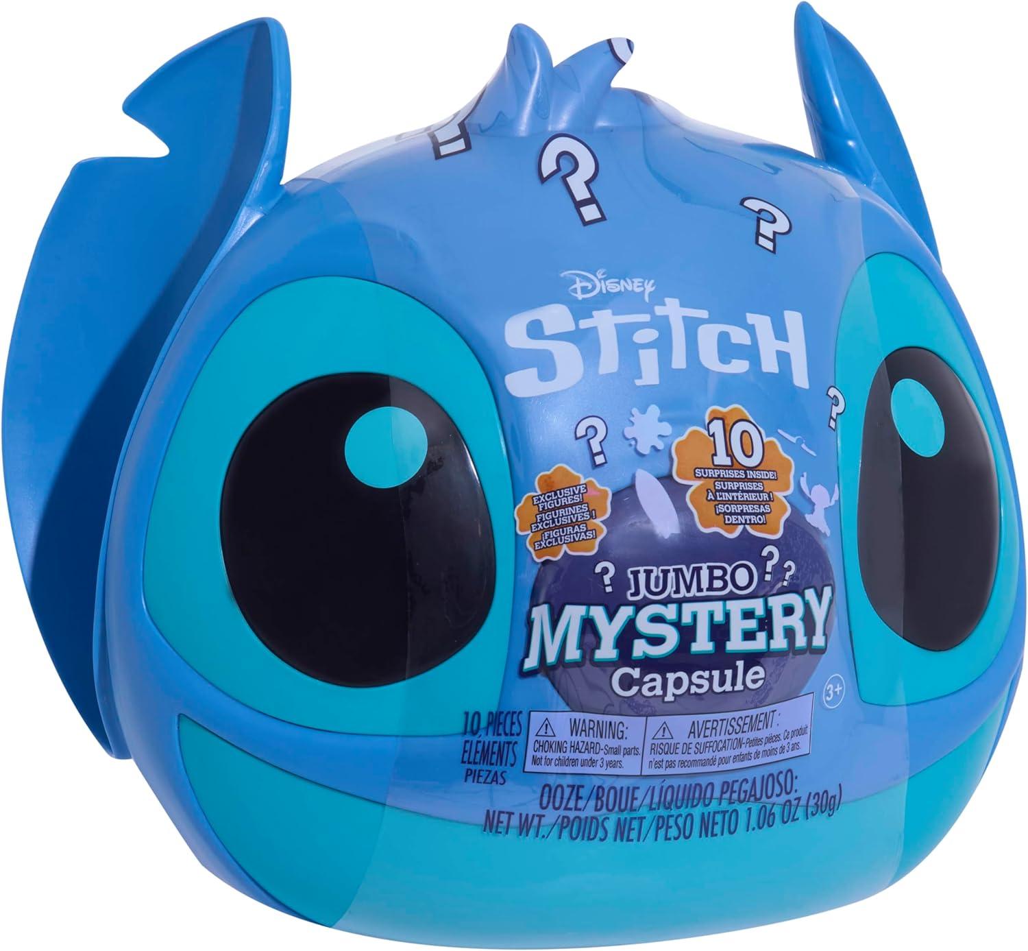 imageDisney Stitch Jumbo Mystery Capsule 9 inch Figure Surprise Outfits Alien Kids Toys for Ages 3 Up by Just Play