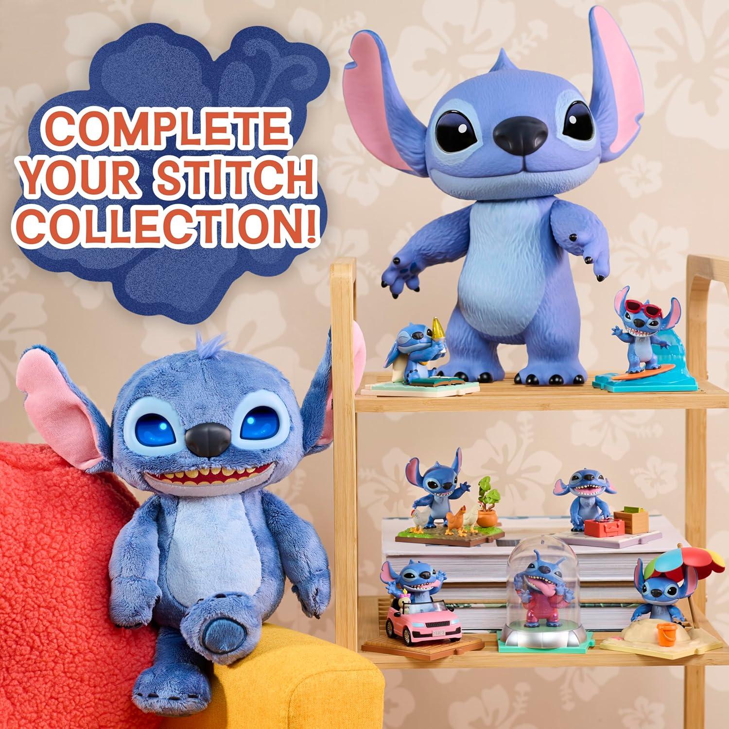 imageDisney Stitch LiveAction Larger Than Life 14inch Vinyl Figure Articulated Toy for Play or Display Poseable Figurine Inspired by Disneys New LiveAction Lilo ampamp Stitch Movie Kids Ages 3