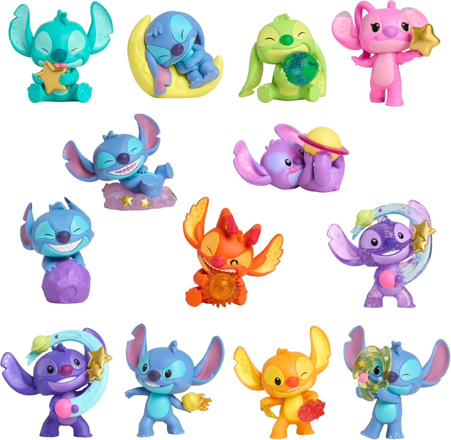 imageDisney Stitch Outta This World Mini Figures Capsule 2Pack Blind Box 2inch Collectible Figurines Holiday Stocking Stuffers Gifts Presents Kids Ages 3 and Up by Just Play