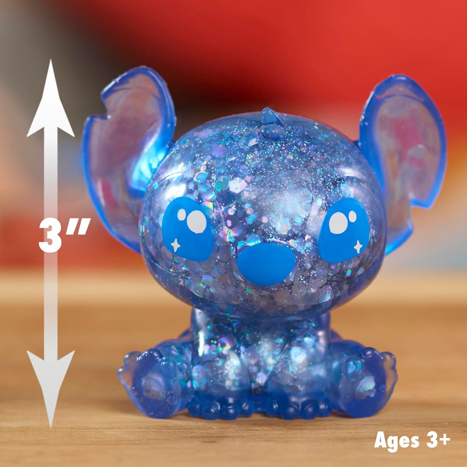 imageDisney Stitch SquishaStitch Collectible Figures 3Pack 2inch Mystery Glitter Figurines Squishy Fidget Toys Blind Box Kids Toys for Ages 3 Up by Just Play