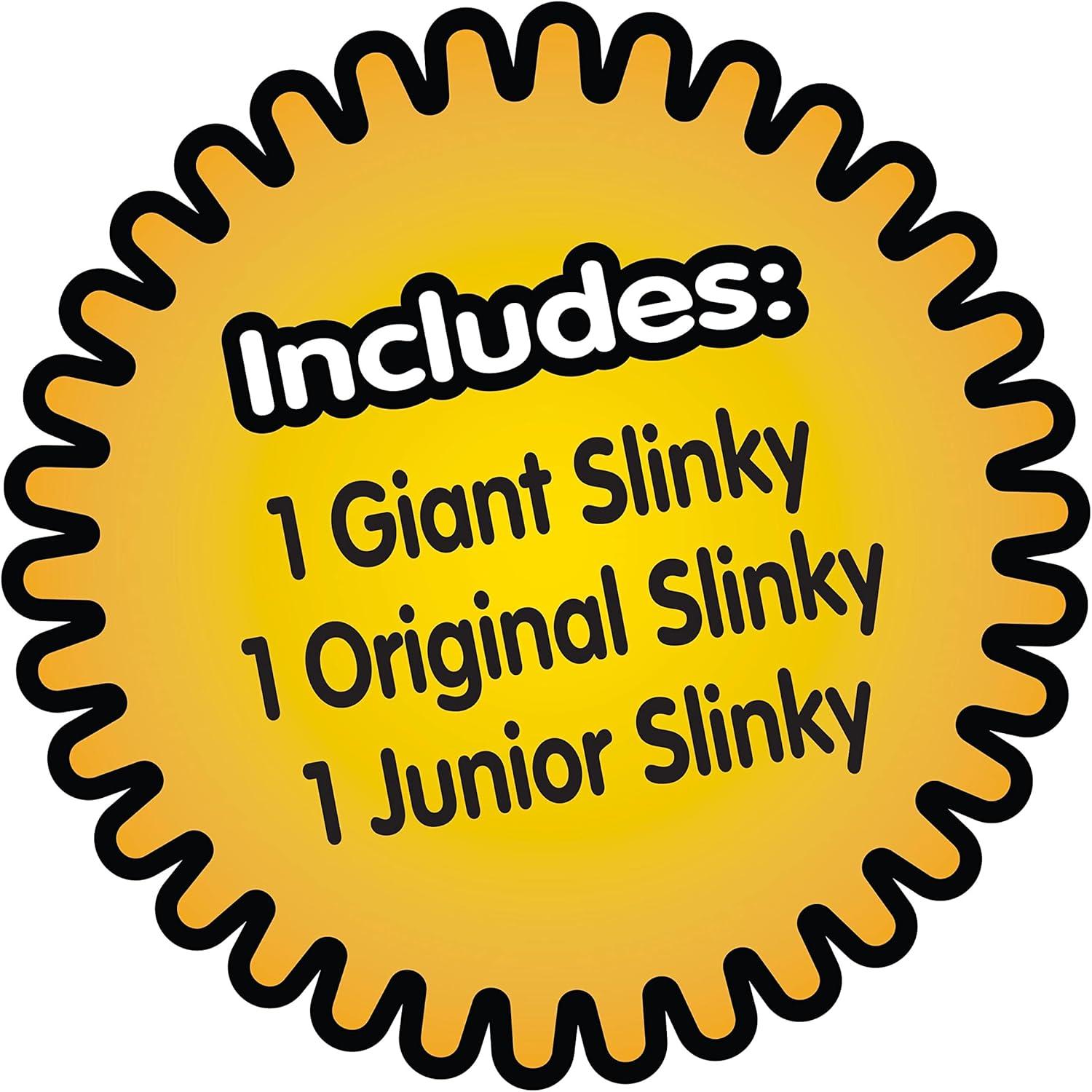 imageJust Play The Original Slinky Brand Fidget Toy Pack 1 Giant 1 Classic and 1 Slinky Junior Walking Metal Spring Toy Kids Toys for Ages 5 Up