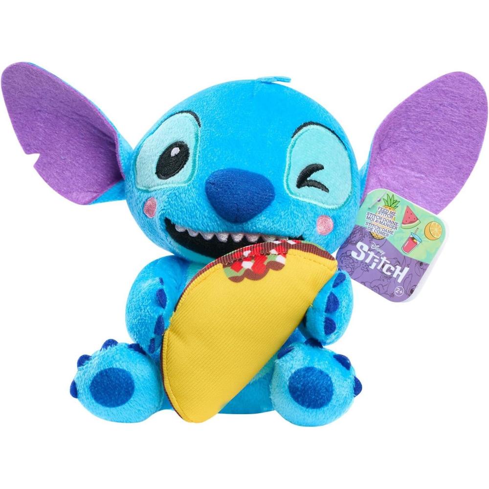 imageDisney Stitch Small 7inch Plush Stuffed Animal Stitch with Taco Kids Toys for Ages 2 Up by Just Play