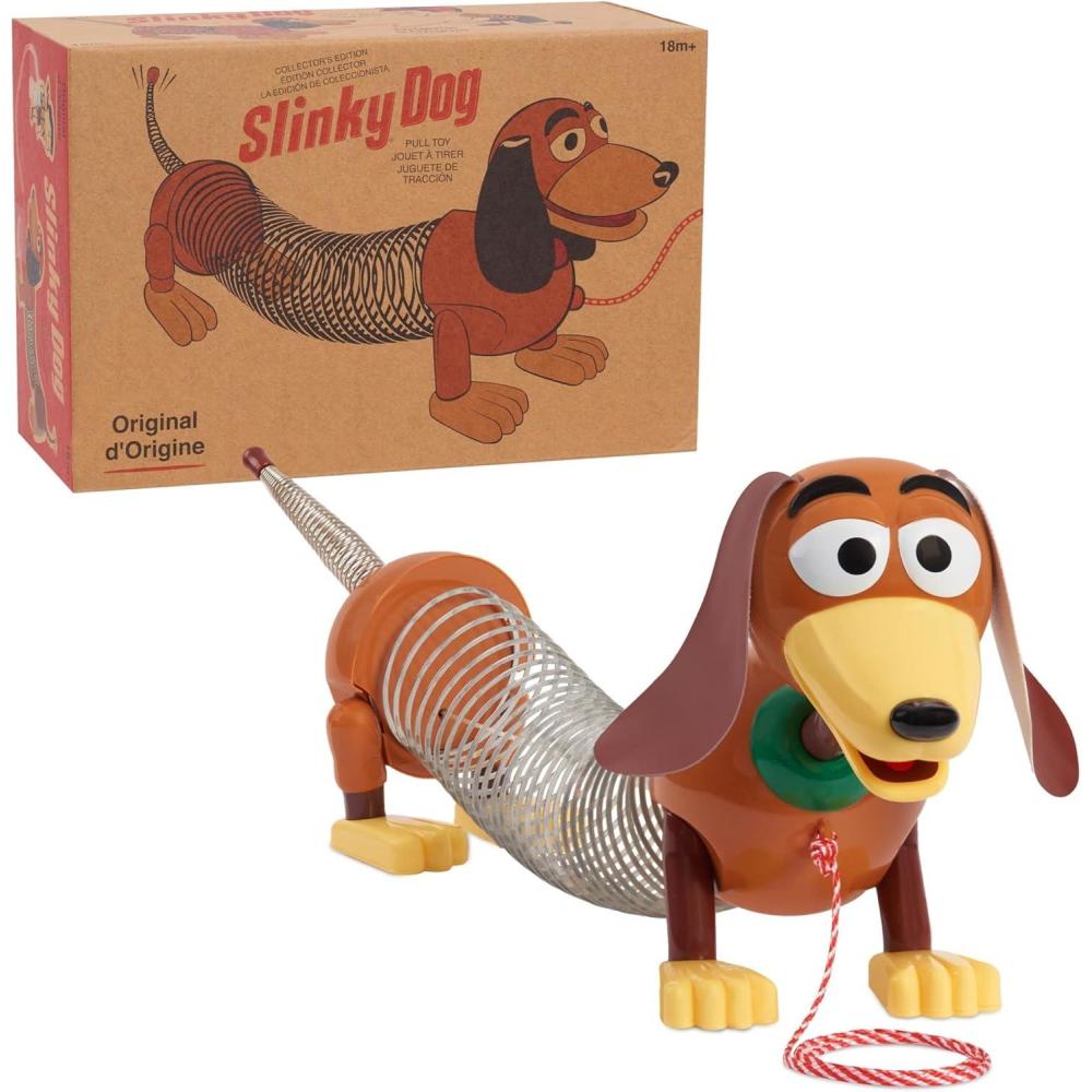 imageRetro Slinky Dog The Original Walking Spring Toy Vintage Spring Toys Stretches to 14 Inches Long Kids Toys for Ages 18 Month by Just Play