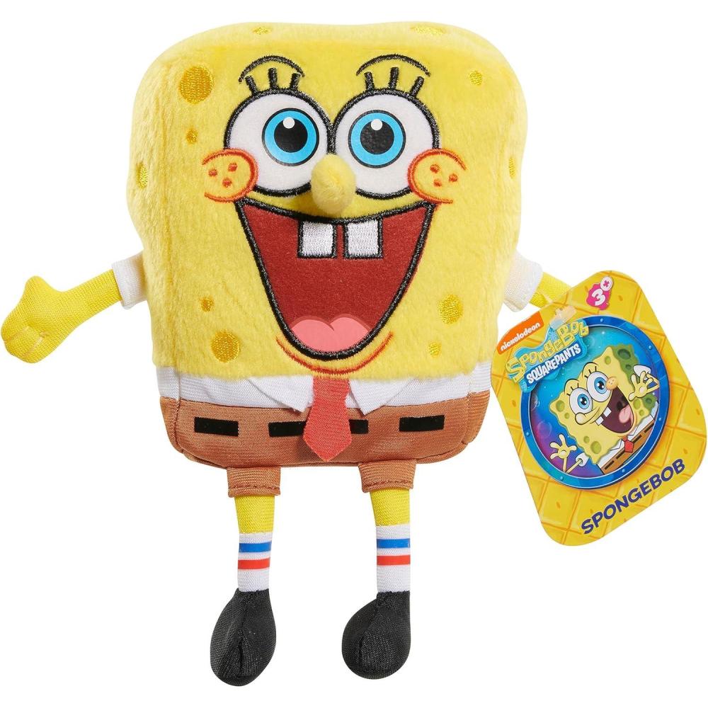 imageSpongeBob SquarePants 7inch Small Bean Plush Fun Collectible Size Stuffed Animal Kids Toys for Ages 3 Up by Just PlaySponge Bob