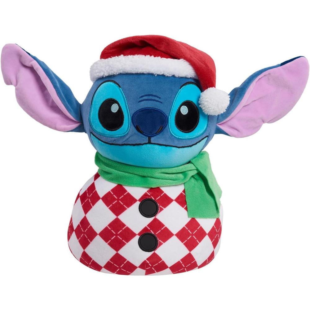 imageStitch 12inch Weighted Snowman Plush Stuffed Animal Lilo and Stitch Super Soft Fabric Kids Toys for Ages 3 Up by Just Play