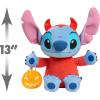 DISNEY SEASONAL Just Play Stitch as a Devil Halloween Large 15-inch Plushie Stuffed Animal, Officially Licensed Kids Toys for Ages 2 Up