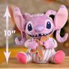 Disney Stitch 10-inch Holiday Feature Plush Angel Stuffed Animal with Music and Motion, Soft Cuddly Material, Toy for Fans, Girls, Kids, Ages 3 and Up by Just Play