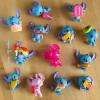 Disney Stitch Blind Mini Figures 2-Pack, 2-inch Collectible Figurines and 2 Reusable Burger Boxes, Holiday Stocking Stuffers, Gifts, Presents, Kids Toys for Ages 3 Up