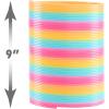 Extreme Rainbow Slinky®, Large Plastic Fidget Toy, 9-inch Tall, 7-inch Wide, Retro Spring Toy, Kids Toys for Ages 5 Up by Just Play